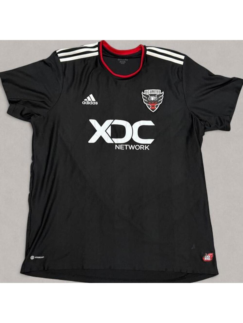 Black and red 2022–2023 D.C. United Home Jersey